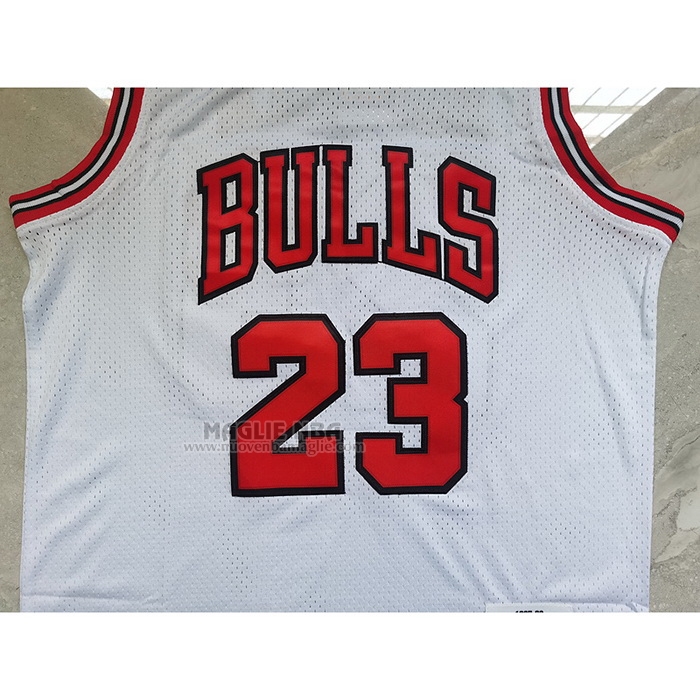 Maglia
 Michael Jordan NO 23 Chicago Bulls Mitchell & Ness 1998 NBA Finals Bianco
